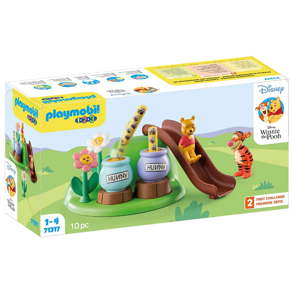 playmobil - 1.2.3 & disney: gradina cu albine a lui winnie si tigger