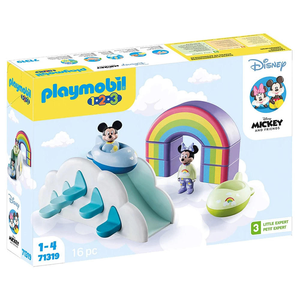 playmobil - 1.2.3 & disney: casa din nori a lui mickey si minnie