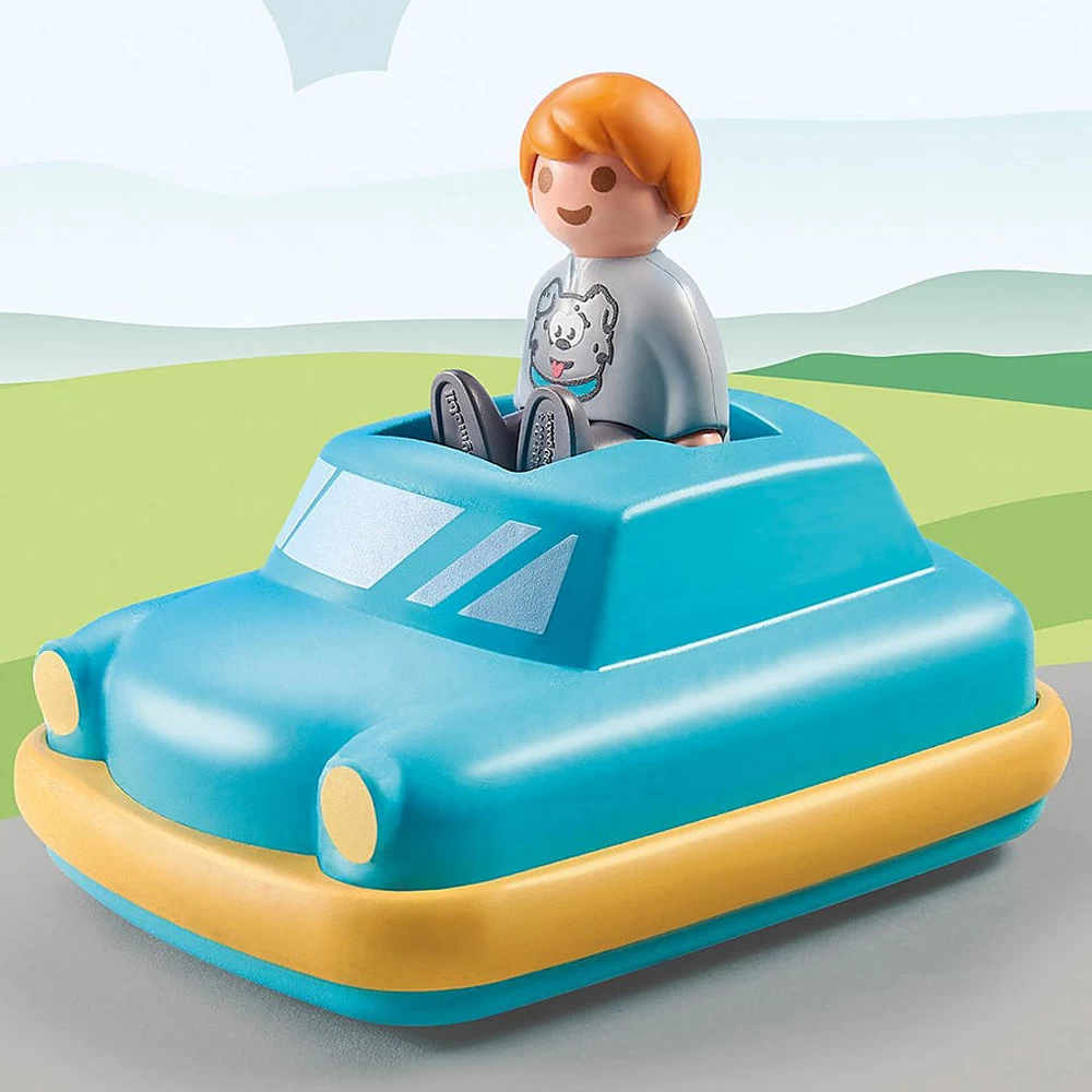 playmobil - 1.2.3 masinuta apasa si merge