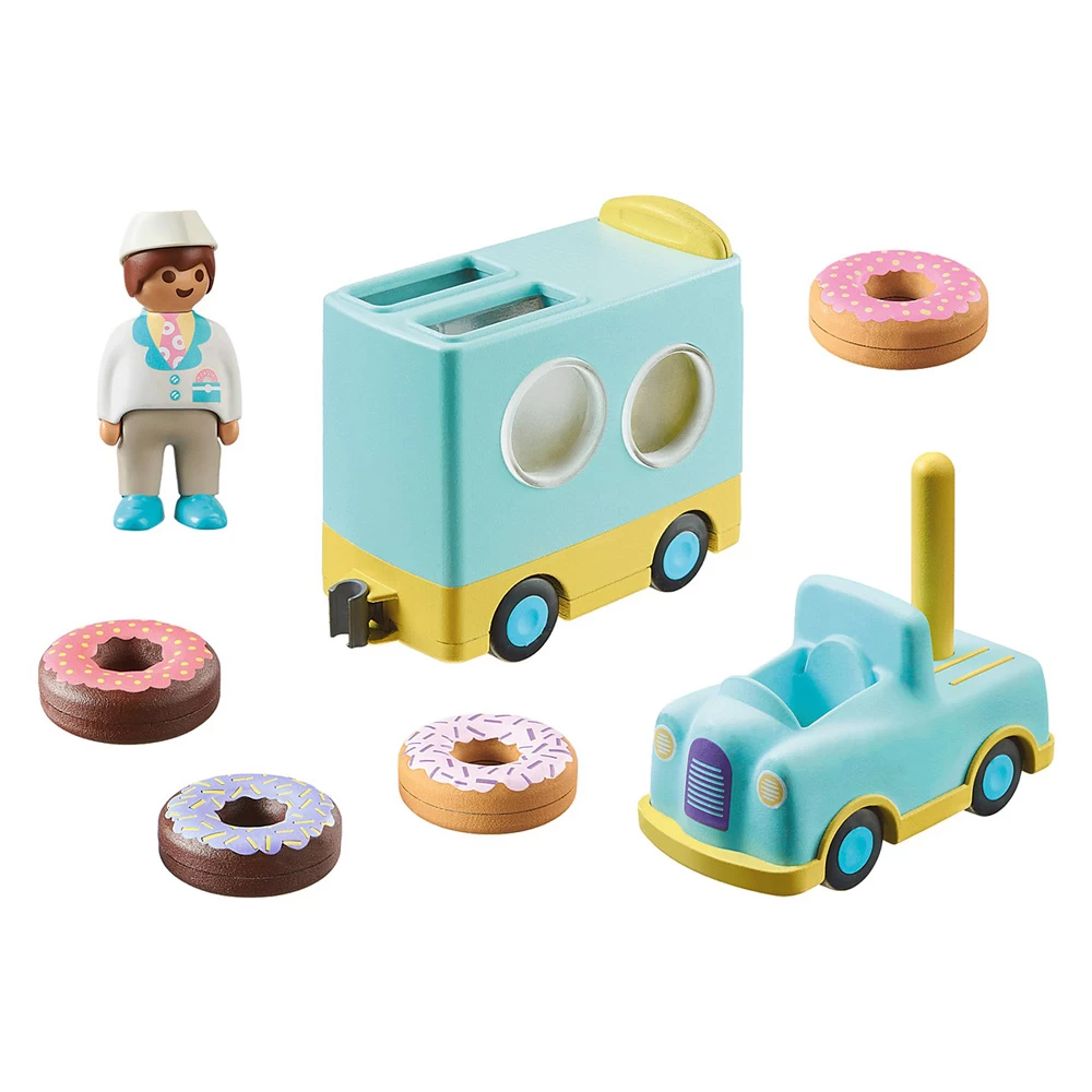 playmobil - 1.2.3 camion cu gogosi de stivuit si sortat