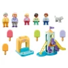 PLAYMOBIL - 1.2.3 CASTEL DE AVENTURA CU STAND DE INGHETATA