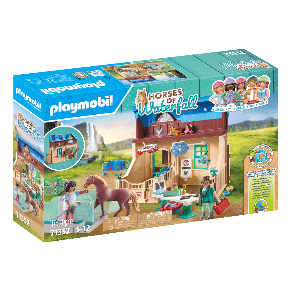 playmobil horses of waterfall - centru veterinar si de terapie