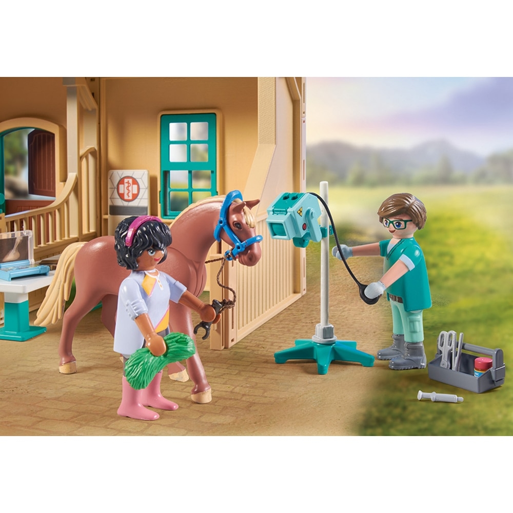 playmobil horses of waterfall - centru veterinar si de terapie