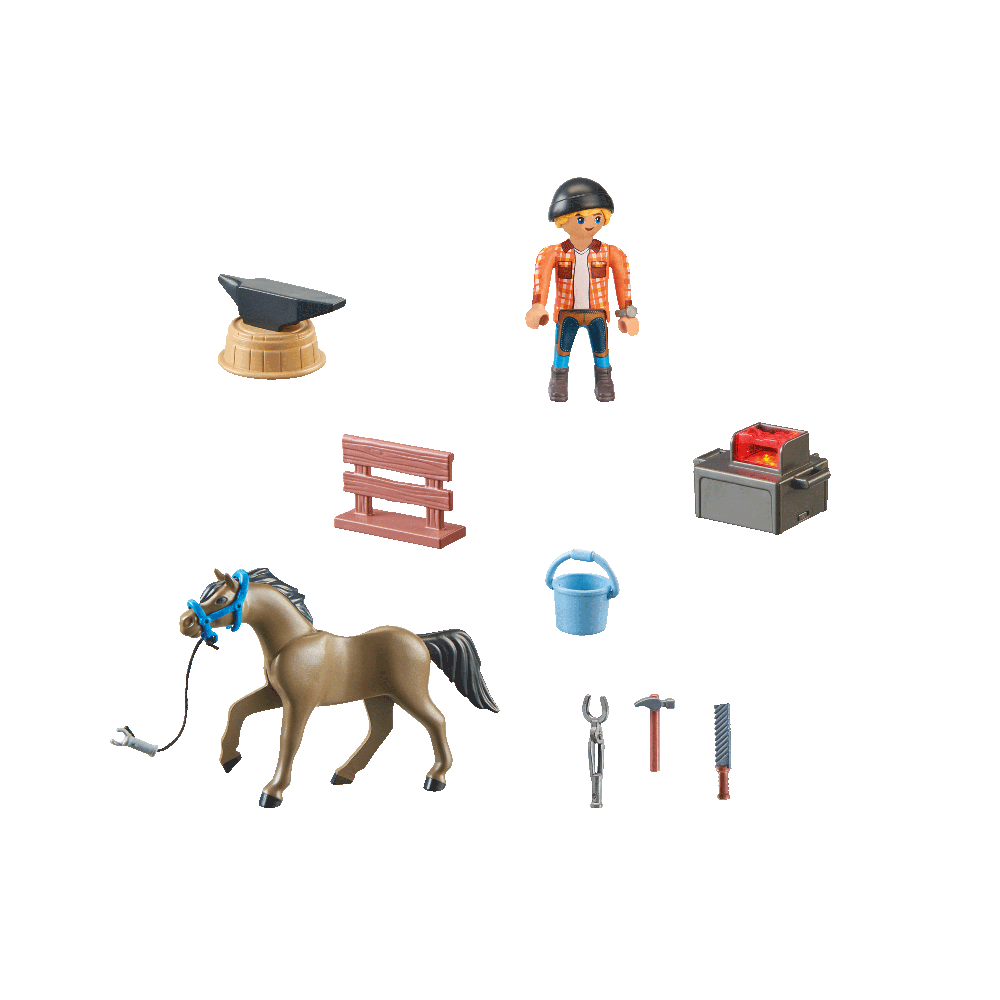 playmobil horses of waterfall - potcovar cu calut