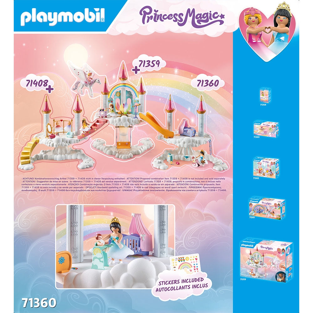 set jucarie cu printese, playmobil, +4 ani, alb