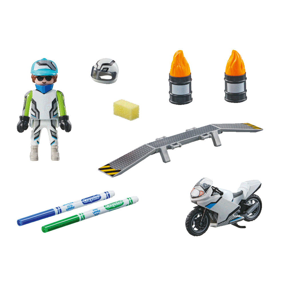playmobil color - motocicleta