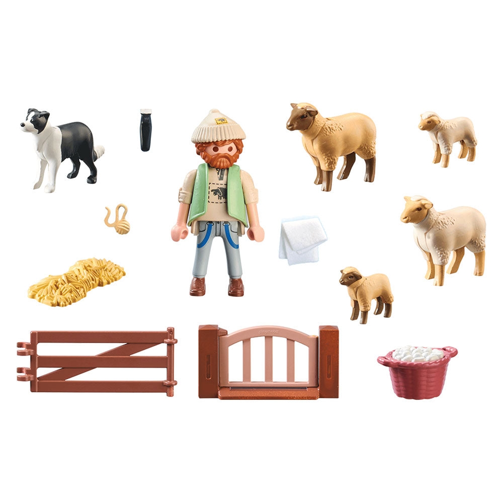 playmobil country - tanarul pastor cu turma de oi