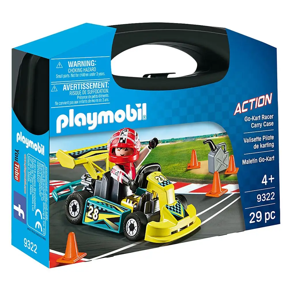 playmobil - set portabil - masinuta de curse