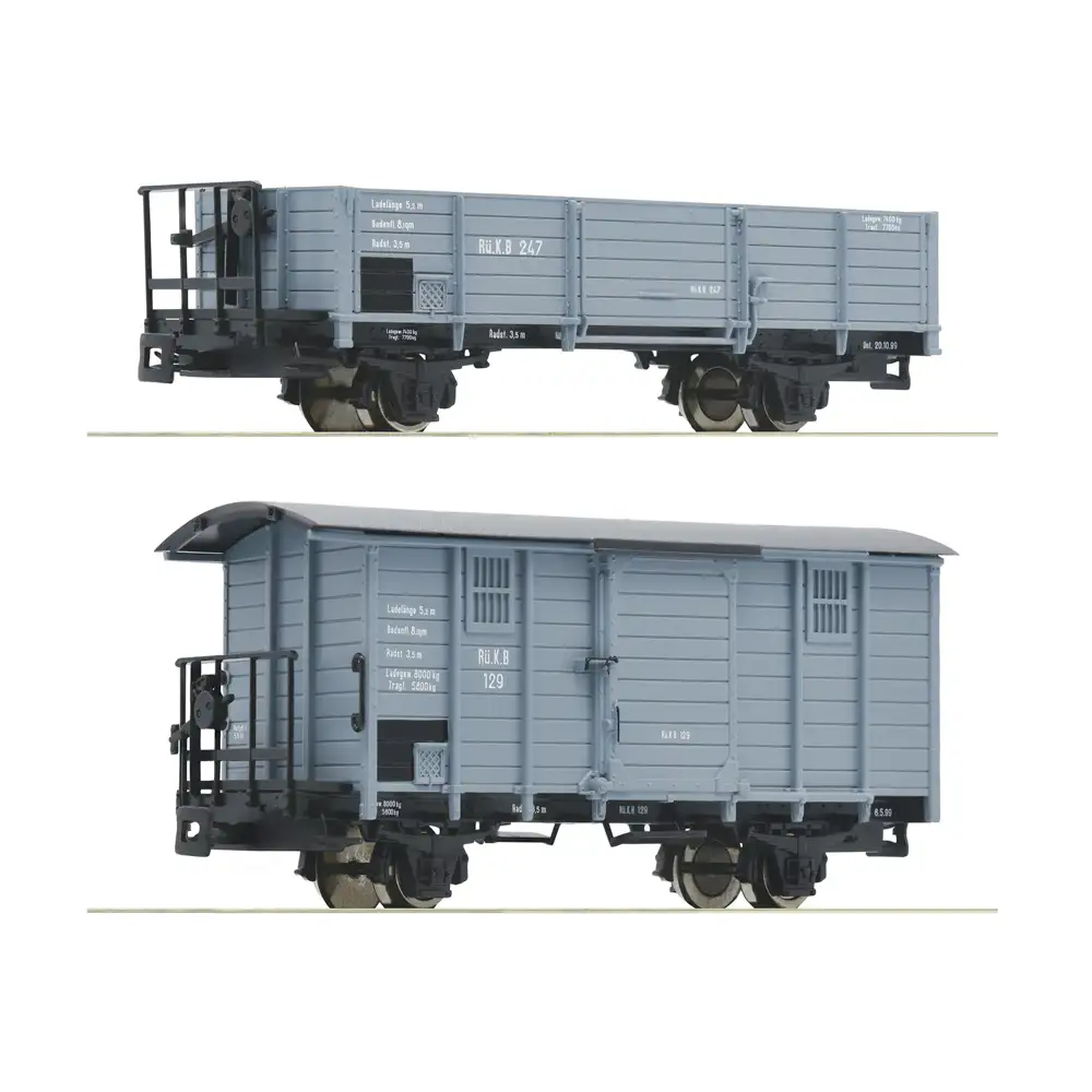 vagoane de marfa, rukb, set 2 piese