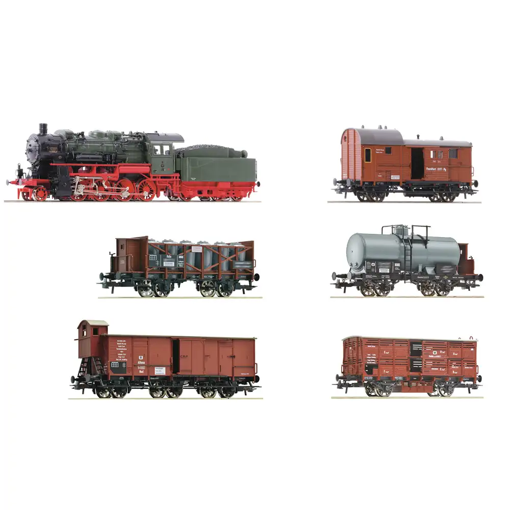 tren de marfa prusac, set de 6 piese, k.p.e.v, ac