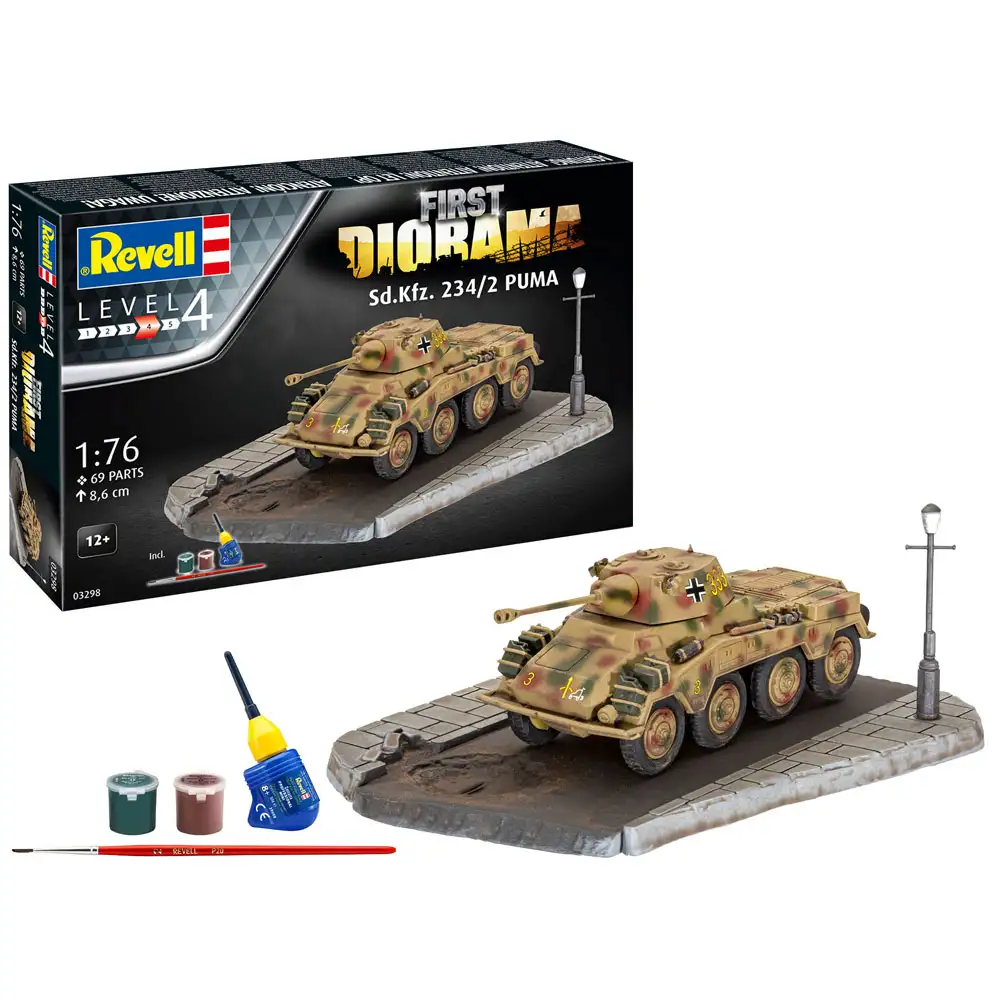 first diorama set - sd.kfz. 234/2 puma