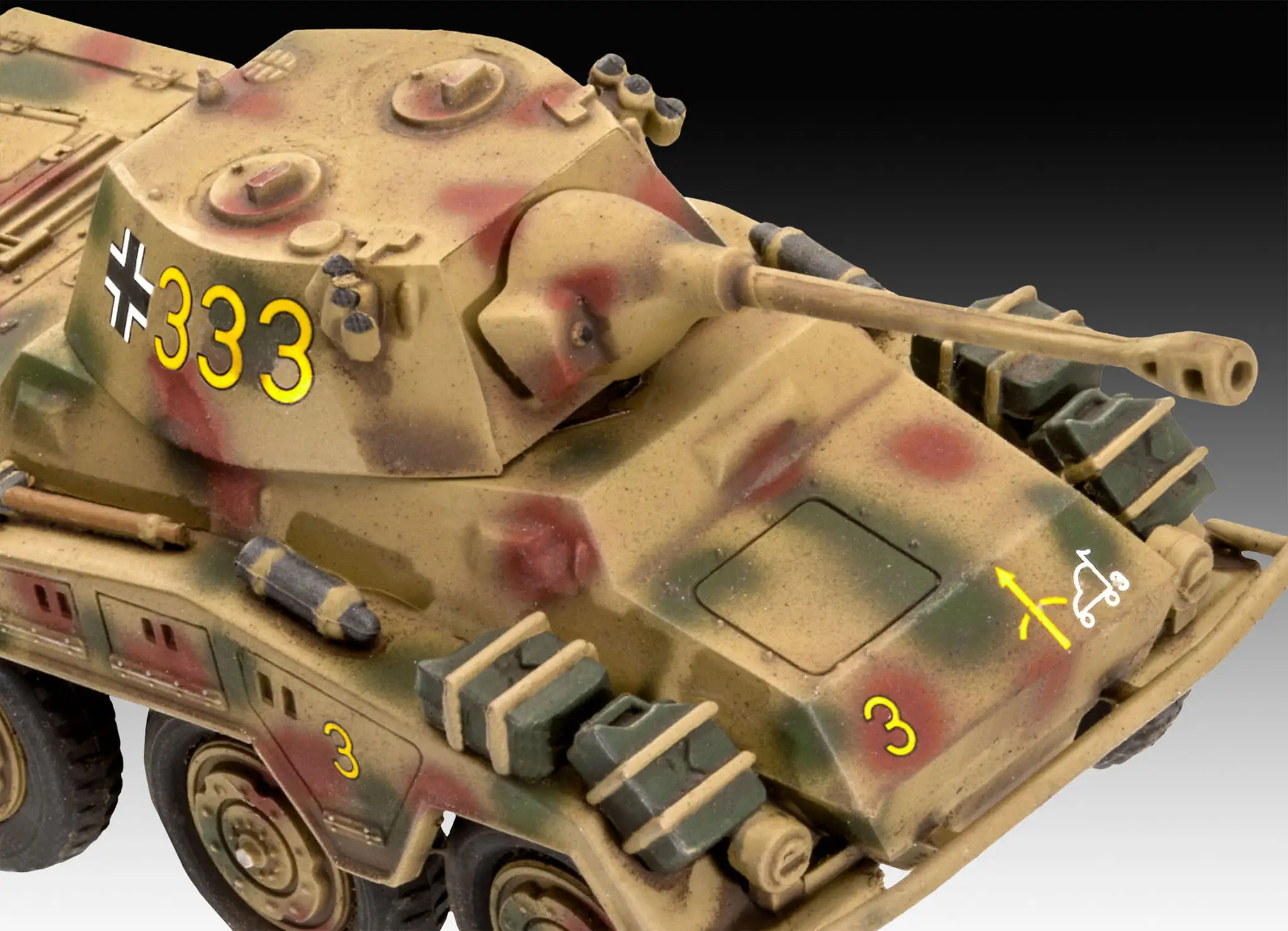first diorama set - sd.kfz. 234/2 puma