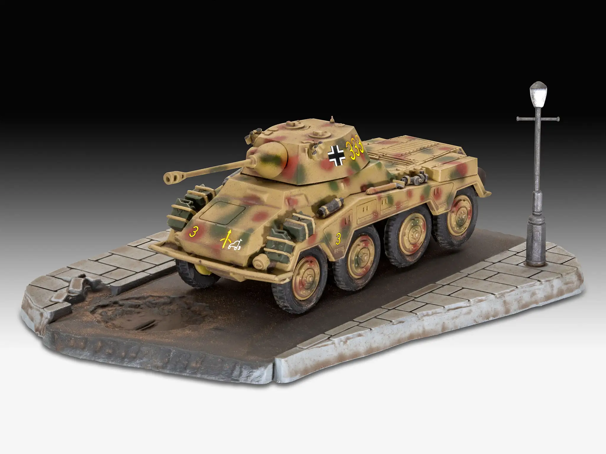 first diorama set - sd.kfz. 234/2 puma