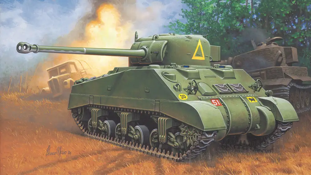 first diorama set - sherman firefly