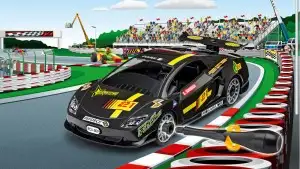 RACING CAR, BLACK