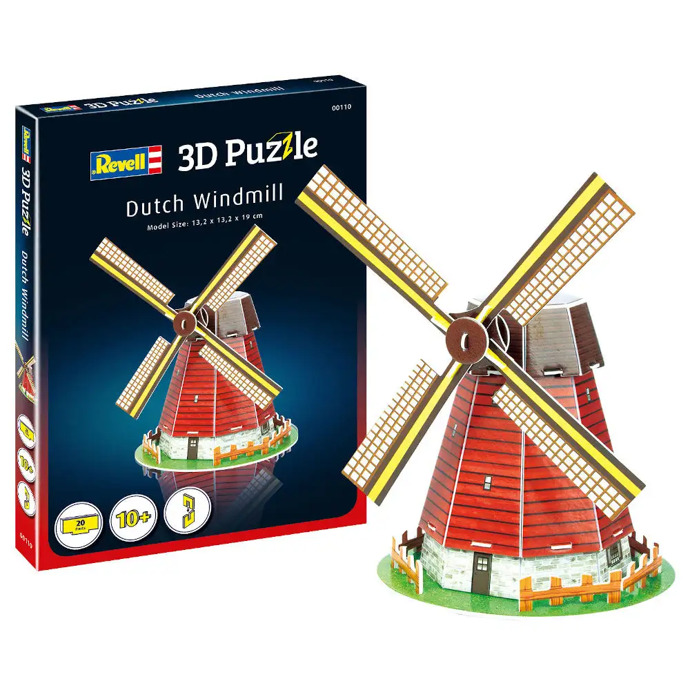 3d puzzle dutch windmill