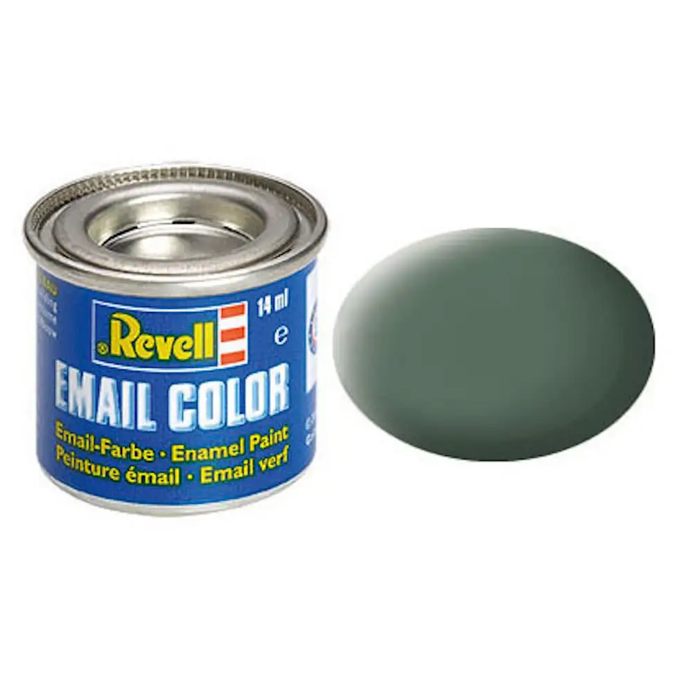 email color, greenish grey, matt, 14ml, ral 7009