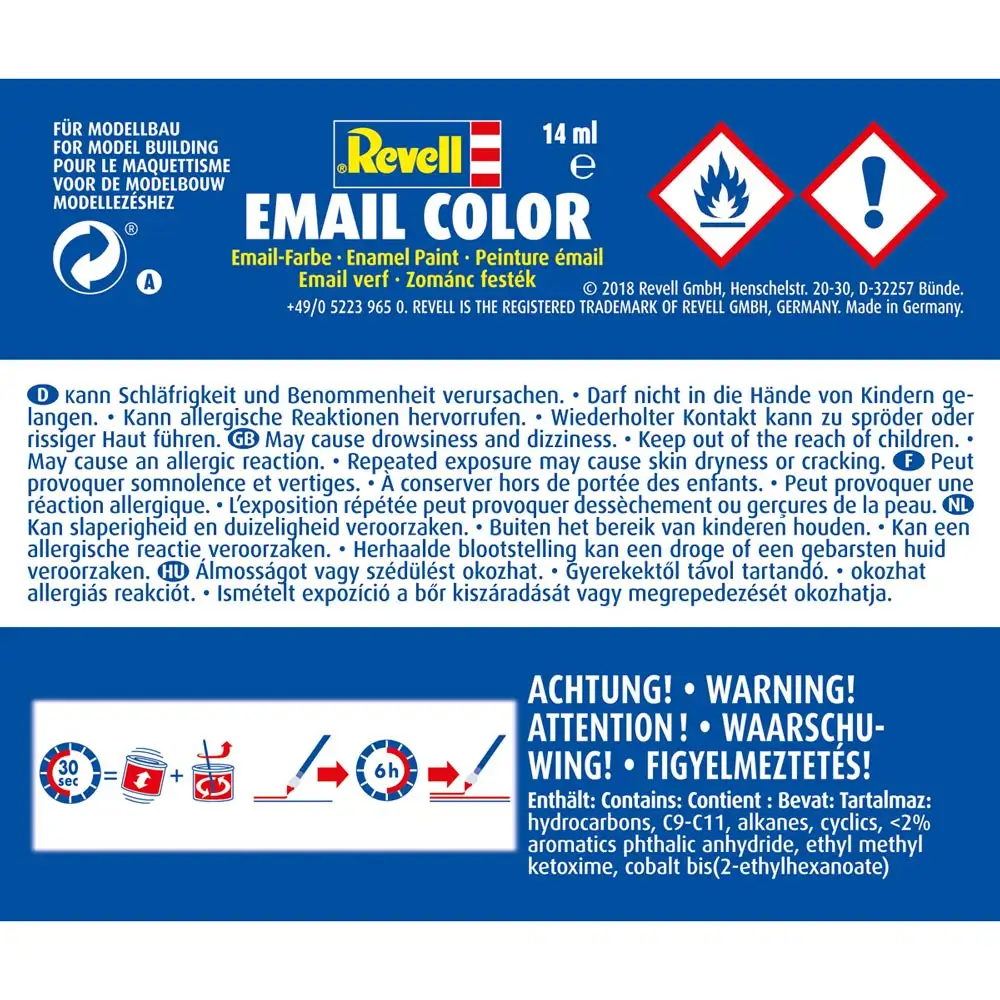 email color, greyish blue, matt, 14ml, ral 7031
