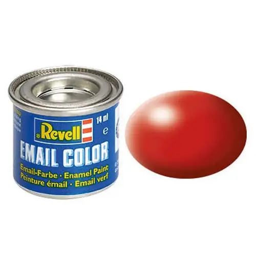 email color, fiery red, silk, 14ml, ral 3000