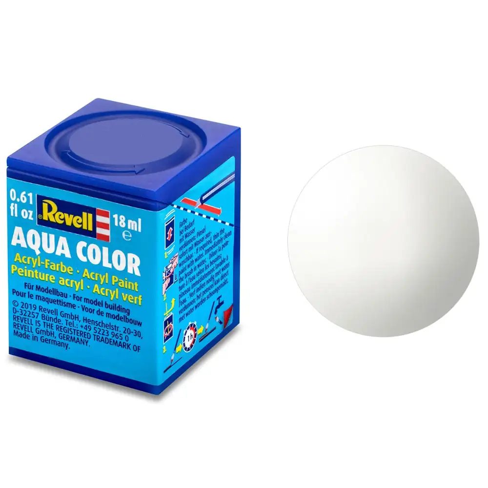 aqua color, white, gloss, 18ml, ral 9010