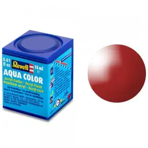 AQUA COLOR, FIERY RED, GLOSS, 18ML, RAL 3000
