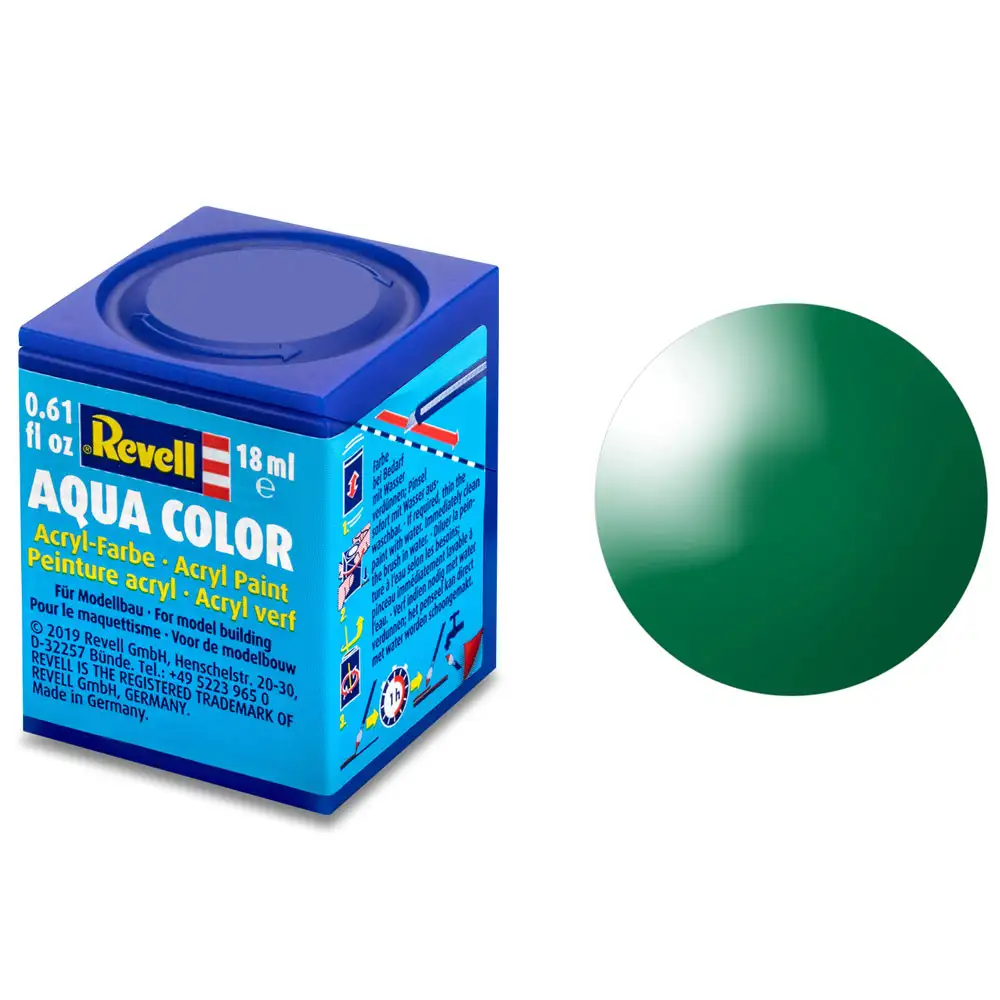 aqua color, emerald green, gloss, 18ml