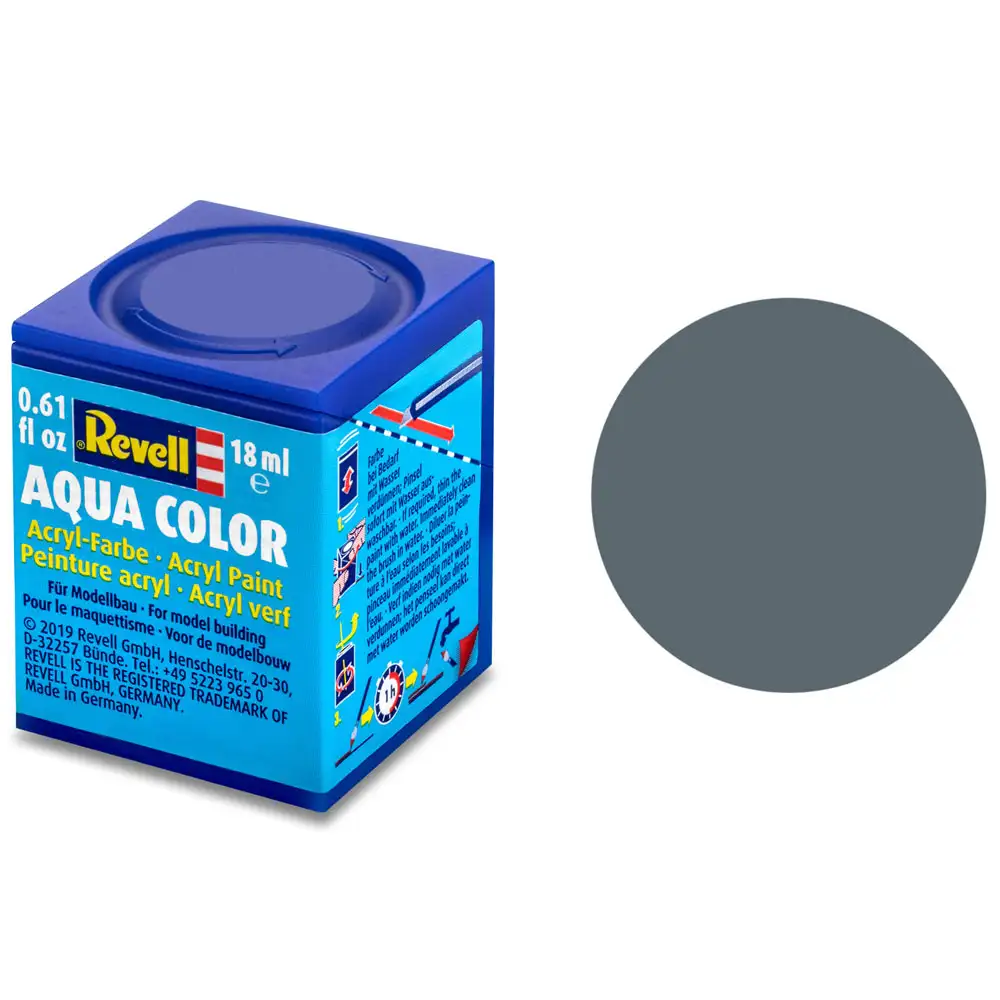 aqua color, greyish blue, matt, 18ml