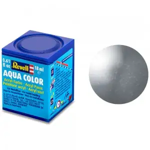 Aqua Color, Steel, Metallic, 18ml