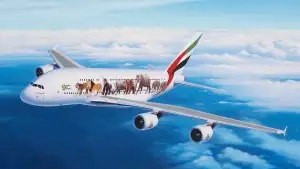 AIRBUS A380-800 EMIRATES WILD LIFE