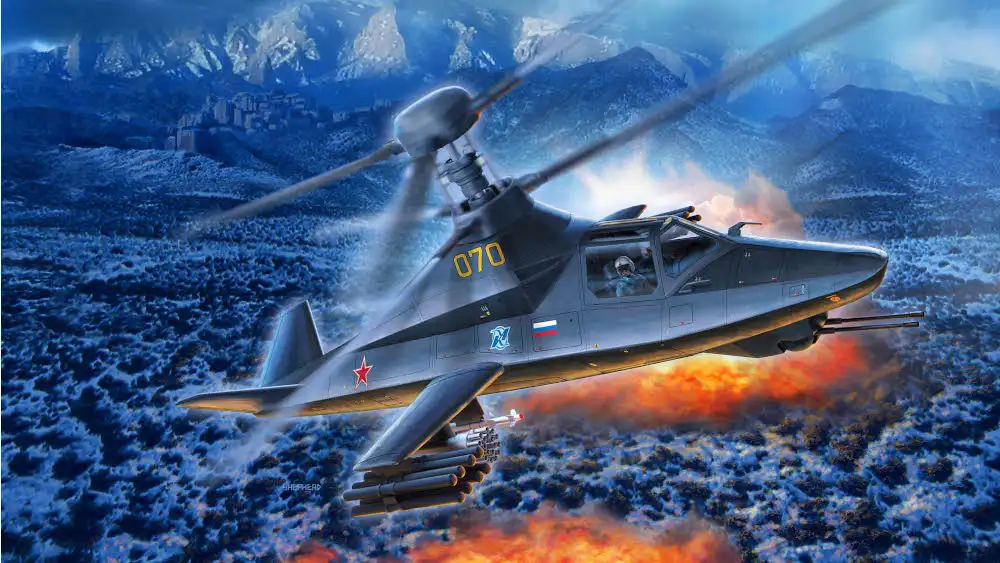 model set kamov ka-58 stealth