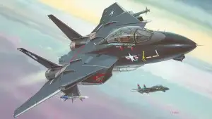 MODEL SET F-14A BLACK TOMCAT
