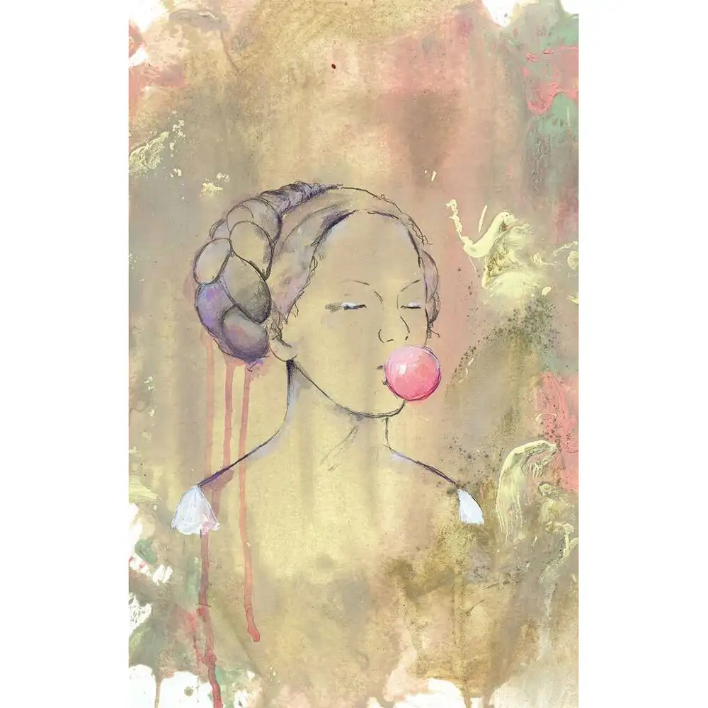 puzzle doamna cu balon din guma, 300 piese