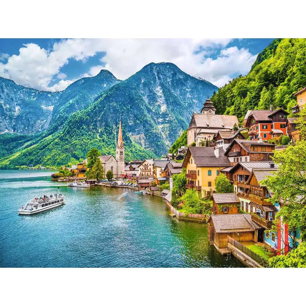 puzzle hallstatt austria, 500 piese