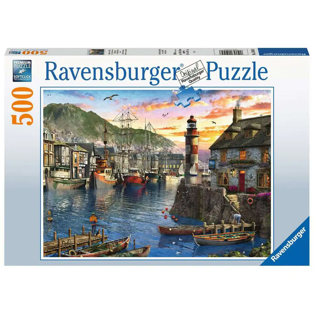 puzzle port la rasarit, 500 piese
