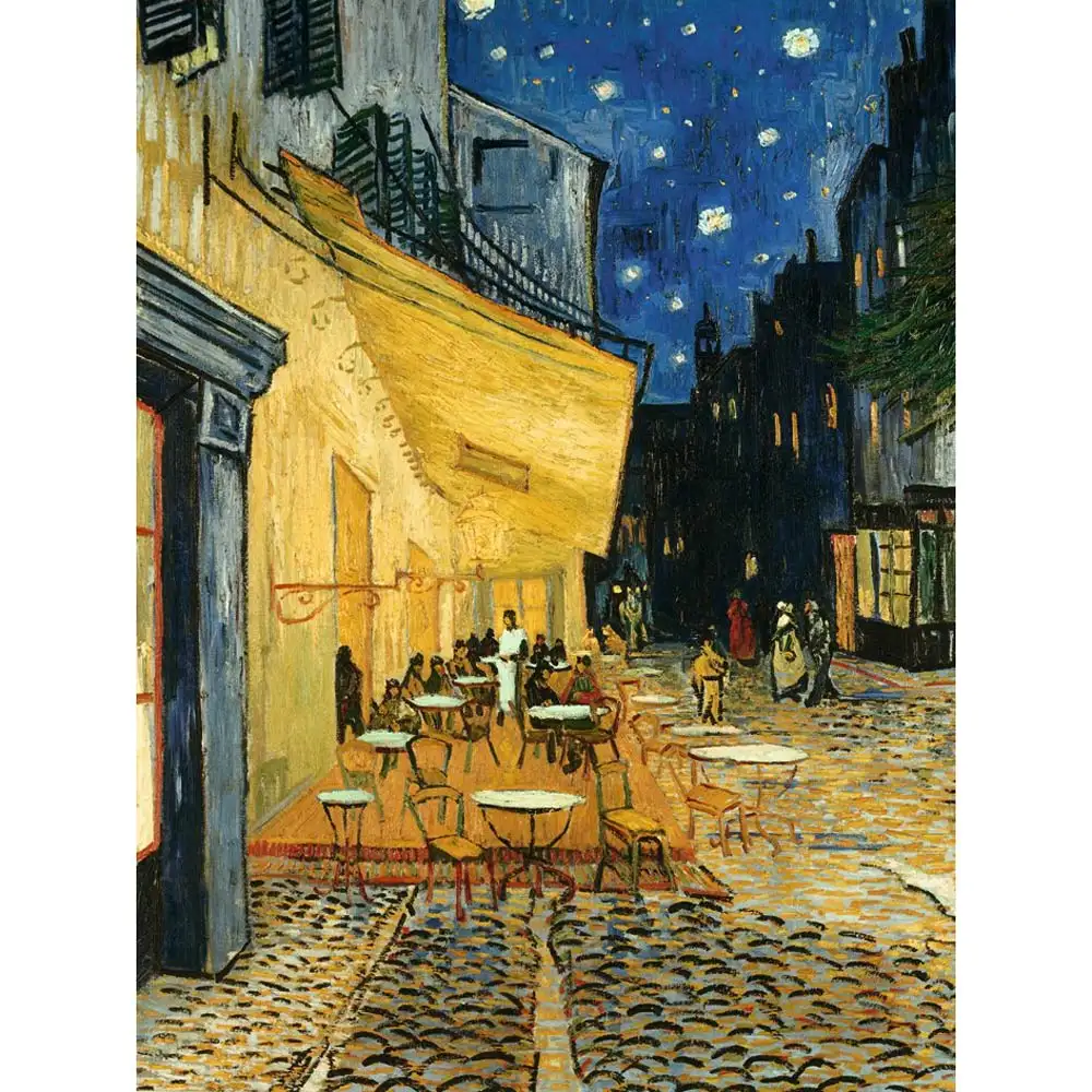 puzzle vincent van gogh: terasa in noapte, 1000 piese