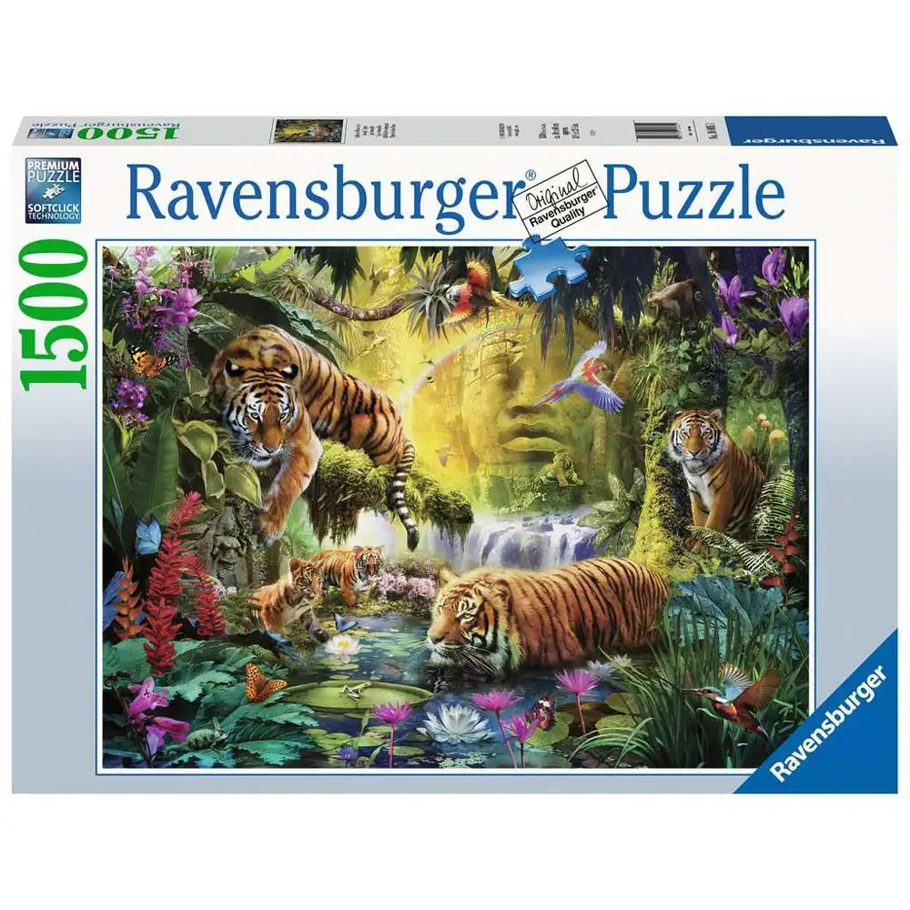 puzzle iaz cu tigri, 1500 piese