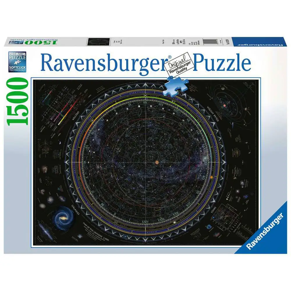 puzzle harta universului, 1500 piese