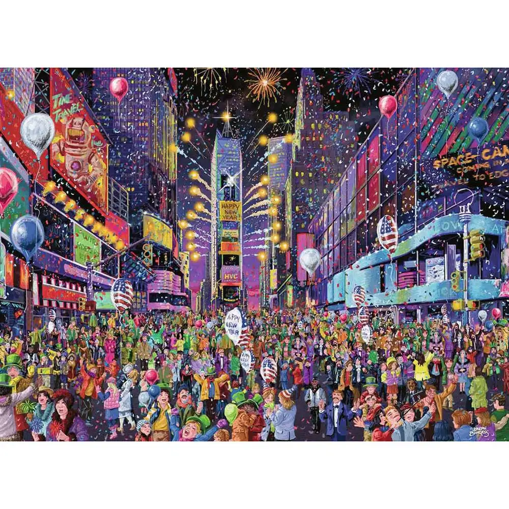 puzzle anul nou time square, 500 piese