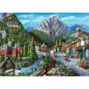 PUZZLE ORASUL BANFF, 1000 PIESE