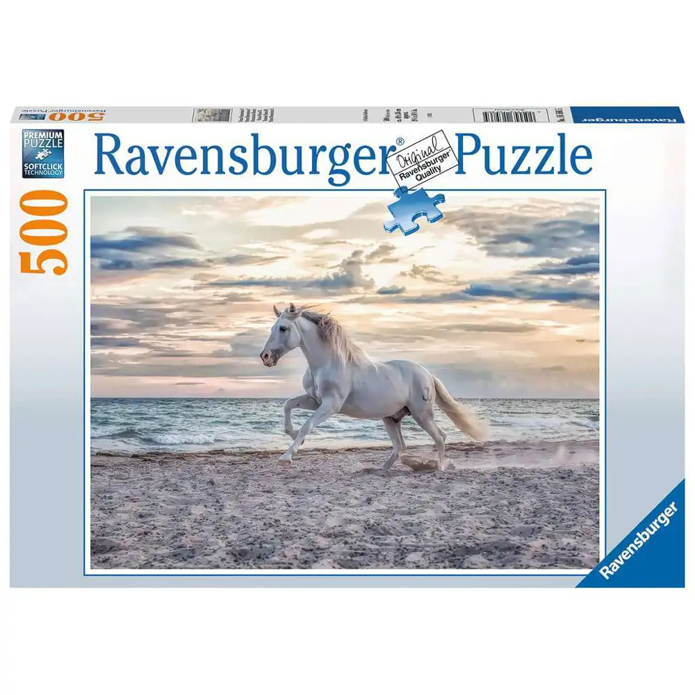 puzzle cal pe plaja, 500 piese