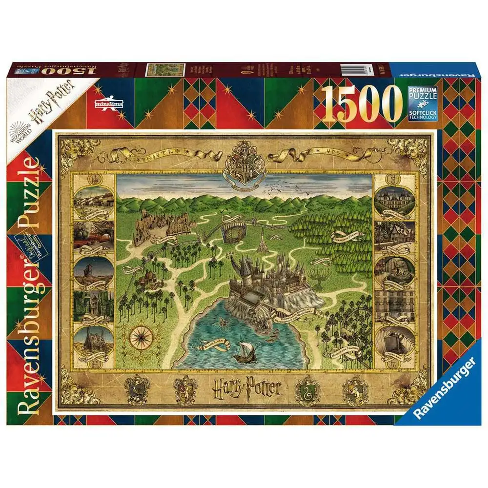 puzzle harta hogwarts, 1500 piese