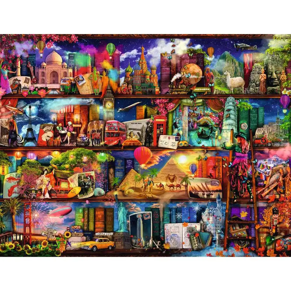 puzzle lumea cartilor, 2000 piese