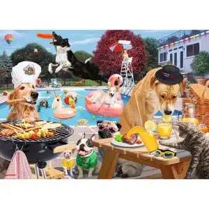 PUZZLE CATEI LA PISCINA, 1000 PIESE