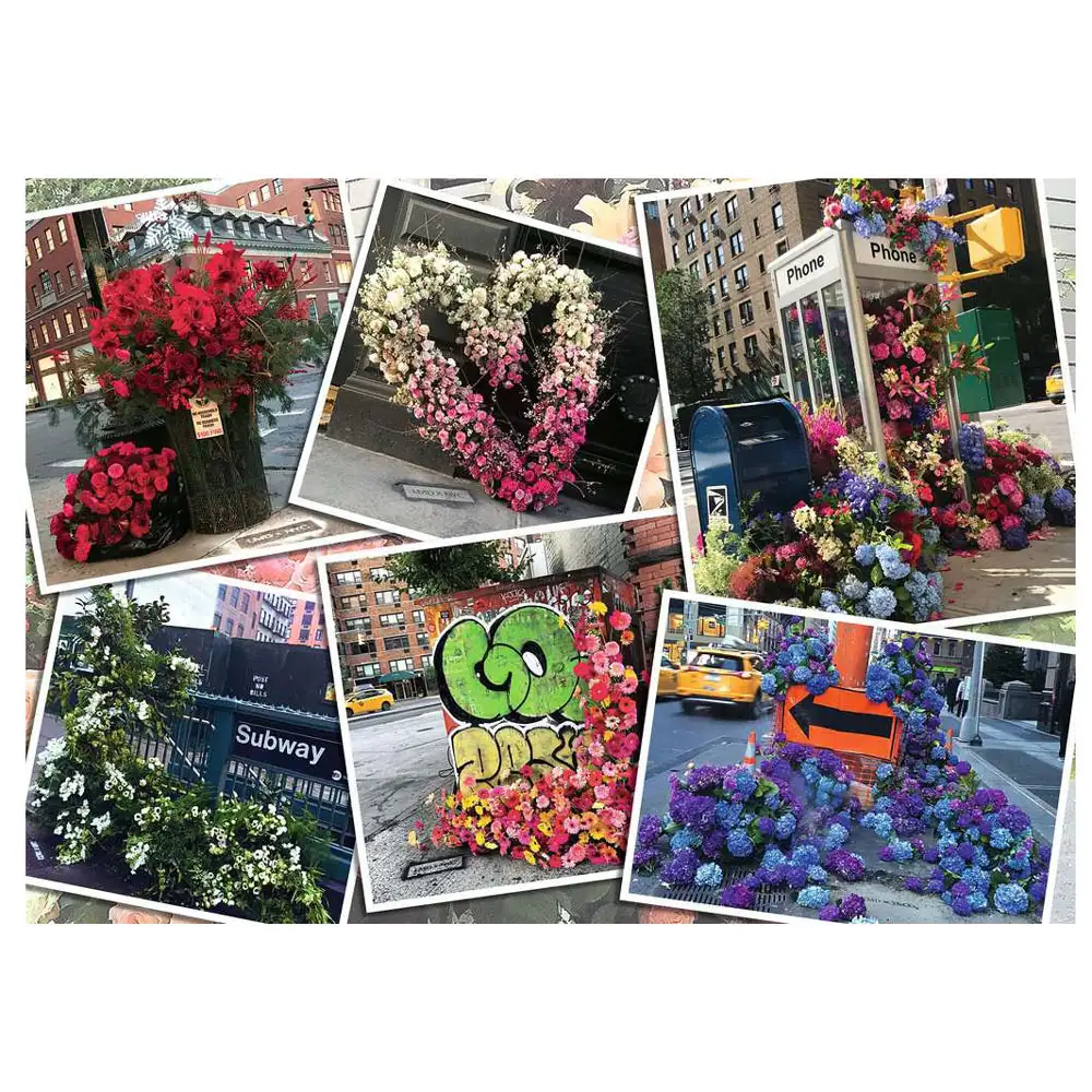 puzzle flori in new york, 1000 piese