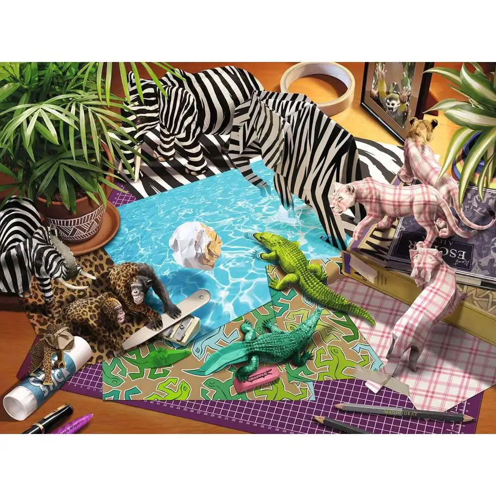 puzzle aventura origami, 1500 piese