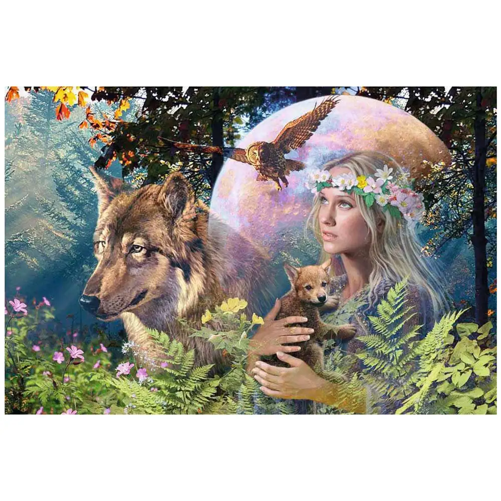 puzzle femeia din padure, 3000 piese