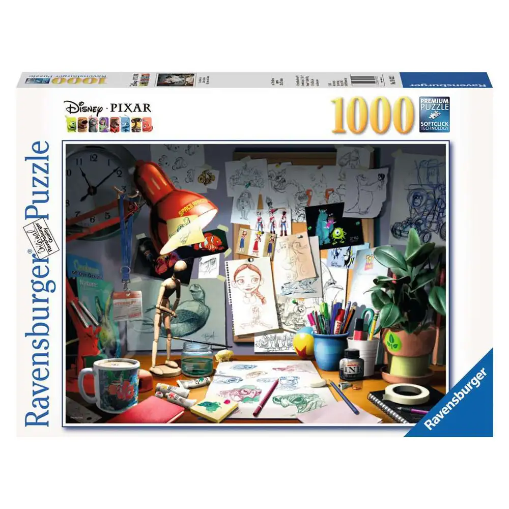 puzzle biroul artistului, 1000 piese