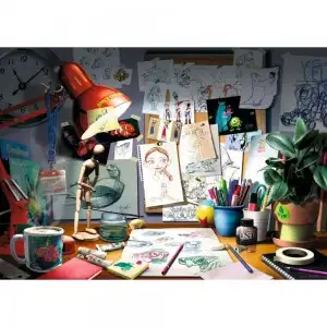 PUZZLE BIROUL ARTISTULUI, 1000 PIESE