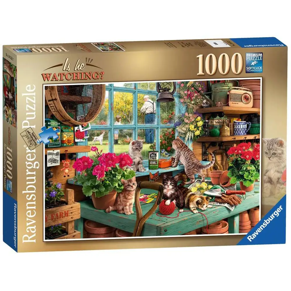 puzzle pisicute pe masa, 1000 piese