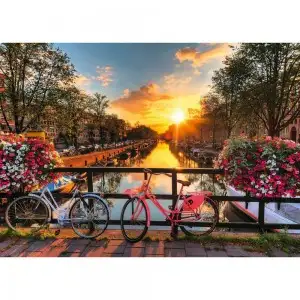 PUZZLE BICICLETE IN AMSTERDAM, 1000 PIESE